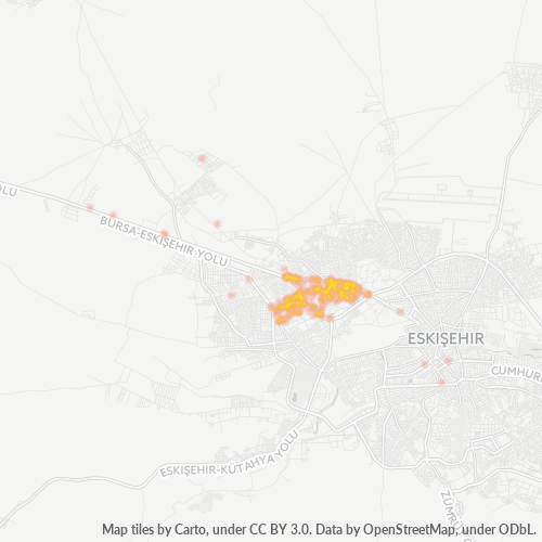 posta kodu 26190 için yoğunluk haritası