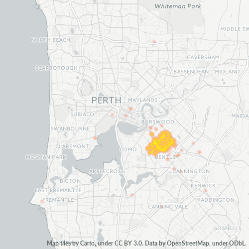6101 Business Density Heatmap