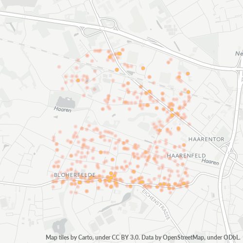 26129 Standortdichte-Heatmap