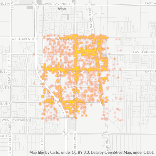 93534 Business Density Heatmap