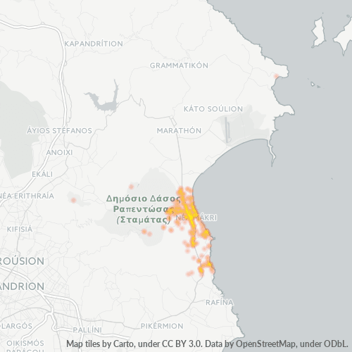 190 05 Χάρτης θερμότητας πυκνότητας επιχείρησης