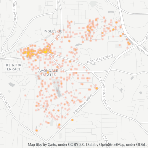30002 Business Density Heatmap