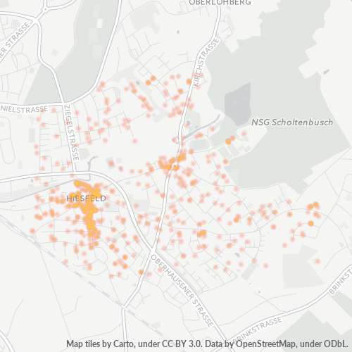 46539 Standortdichte-Heatmap