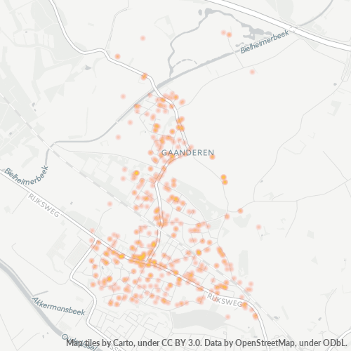 7011 Heatmap Bedrijfsdichtheid