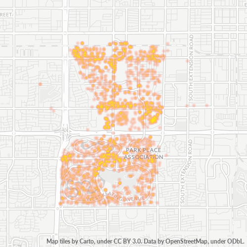 85202 Business Density Heatmap