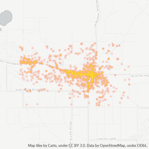 89406 Business Density Heatmap