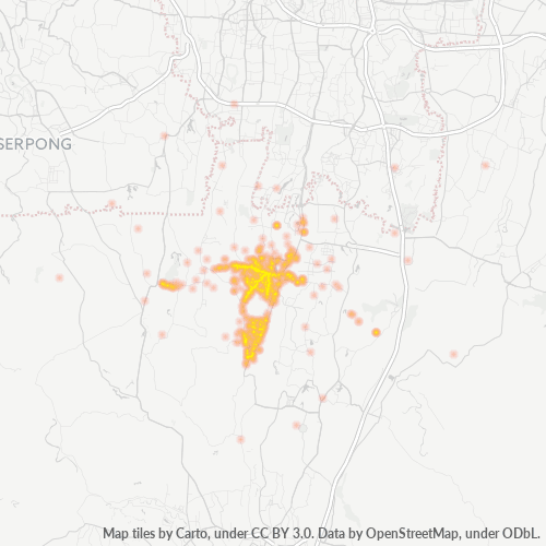 16436 Peta Panas Densitas Bisnis