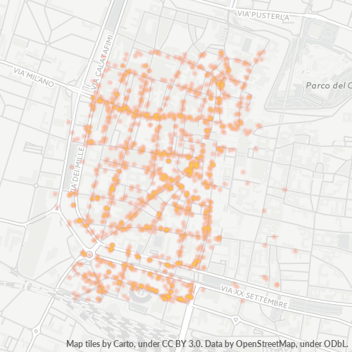 Mappa di calore per cap 25122