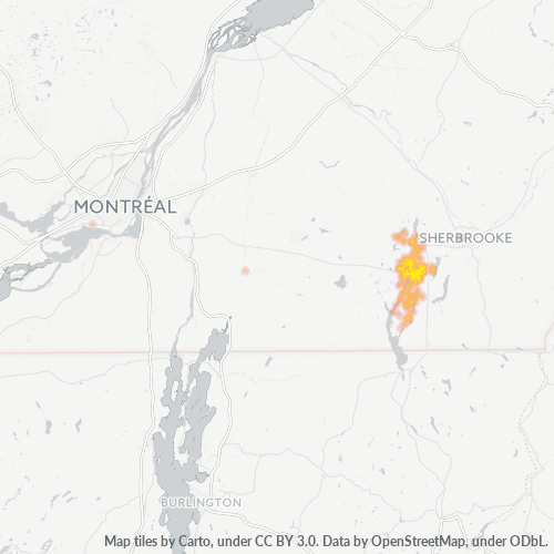 J1X Thermocarte de densité d'activité