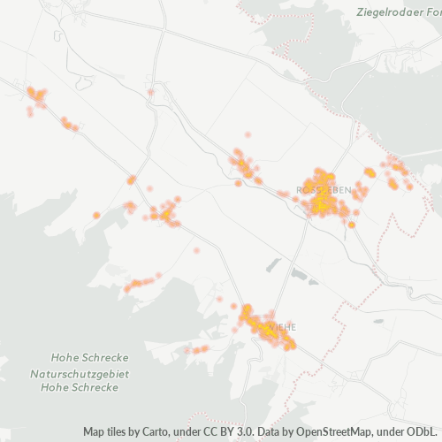 Heatmap für plz 06571