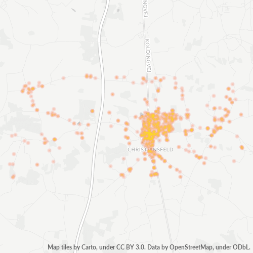 6070 Heatmap over forretningstæthed