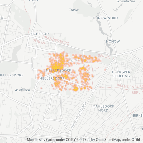 Heatmap für plz 12627