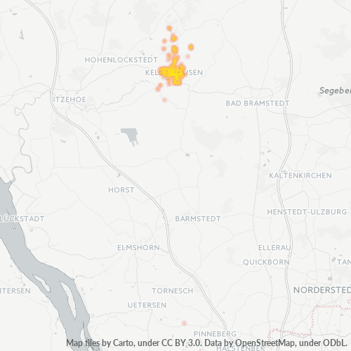 Heatmap für plz 25548