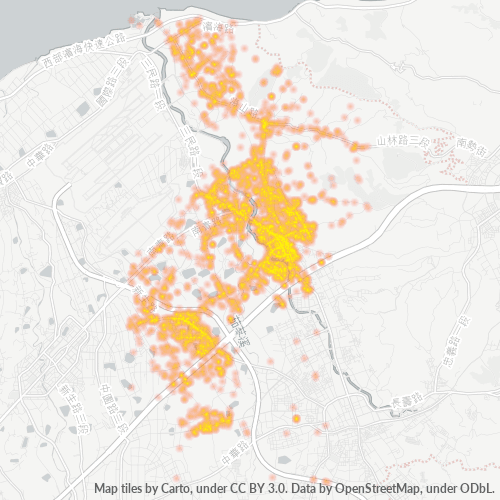 338 商業密度熱圖