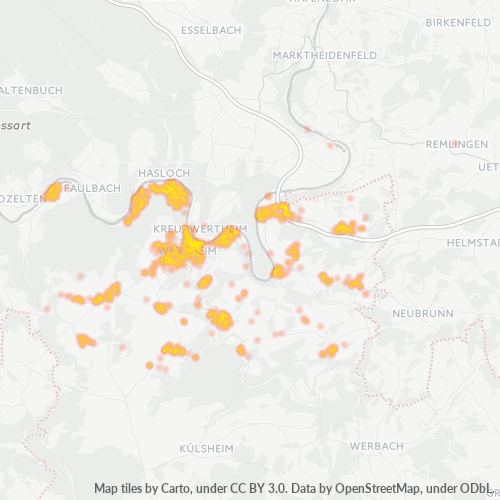 Heatmap für plz 97877