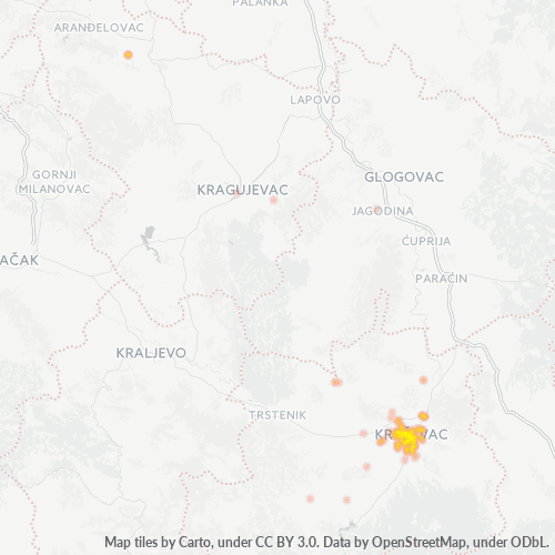 37000 Karta gustine preduzeća
