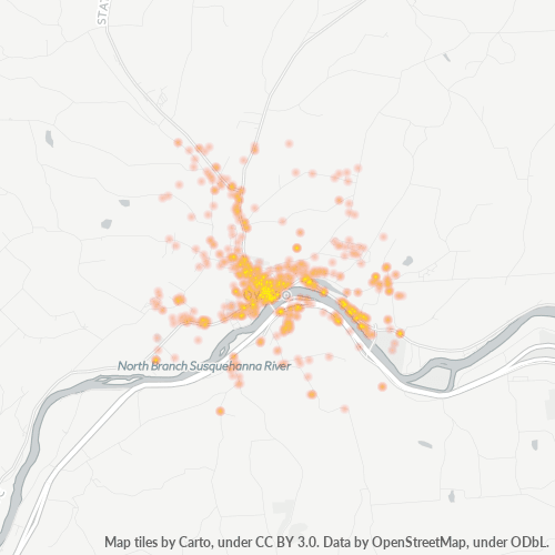 13827 Business Density Heatmap