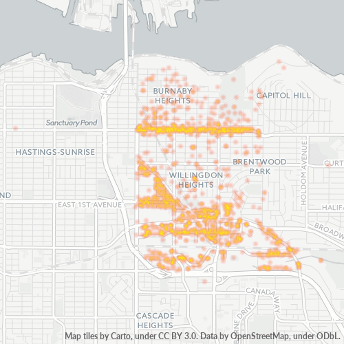 V5C Business Density Heatmap