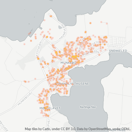 5330 Heatmap over forretningstæthed