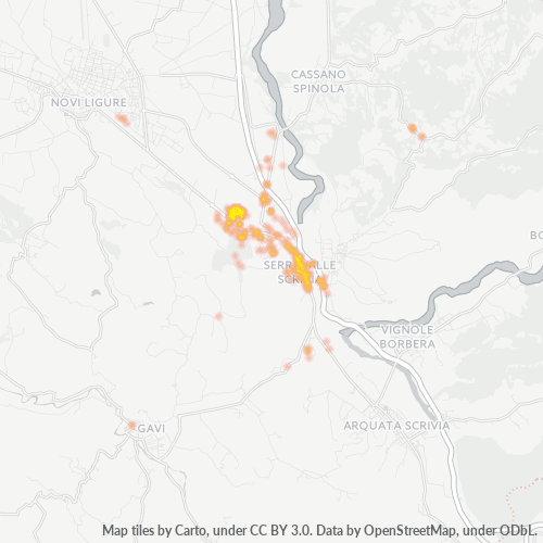 Mappa di calore per cap 15069