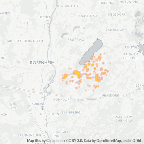 Heatmap für plz 83083
