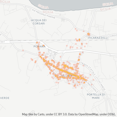 Mappa di calore per cap 90039