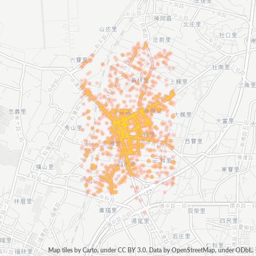 428 商業密度熱圖