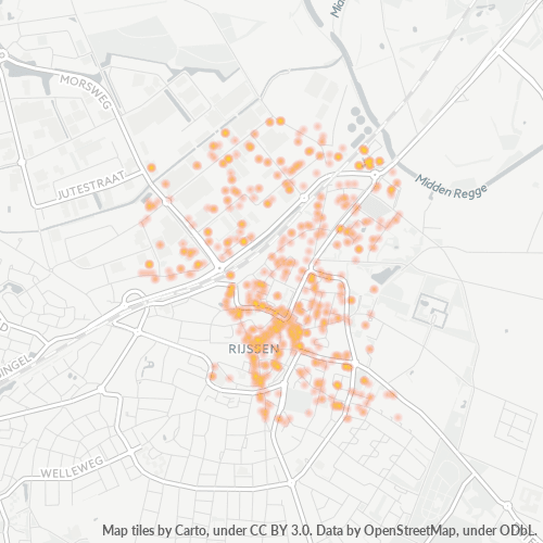 7461 Heatmap Bedrijfsdichtheid