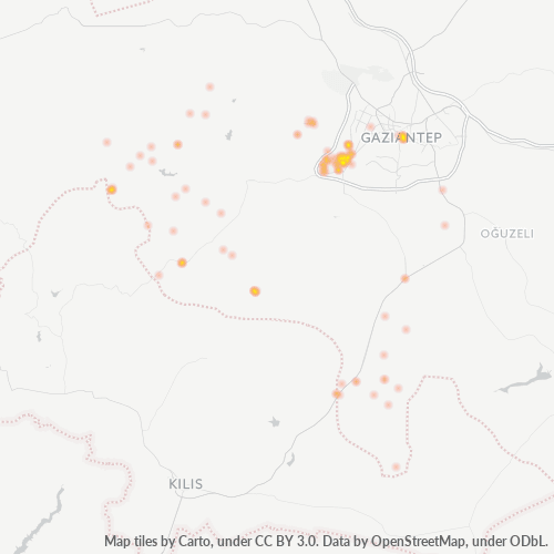 posta kodu 27410 için yoğunluk haritası