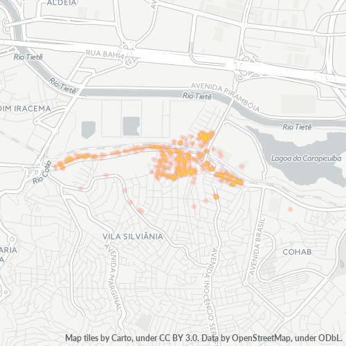 06310-000 Mapa de calor de densidad empresarial