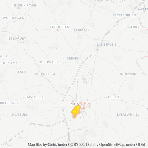 48151 Standortdichte-Heatmap