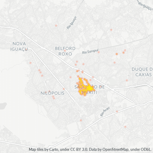 25520-000 Mapa de calor de densidad empresarial
