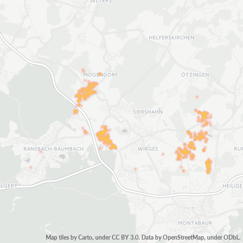Heatmap für plz 56424