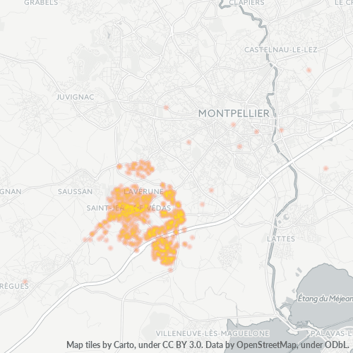 34430 Thermocarte de densité d'activité