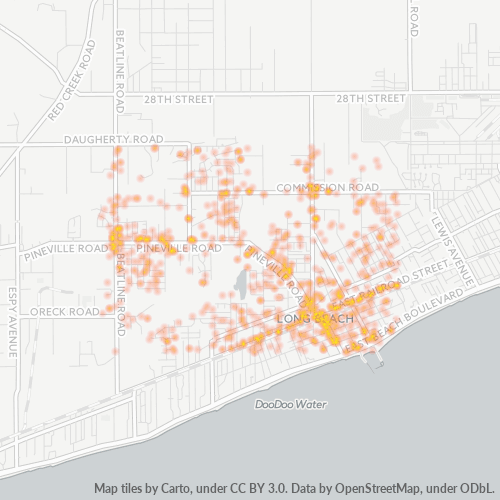 39560 Business Density Heatmap