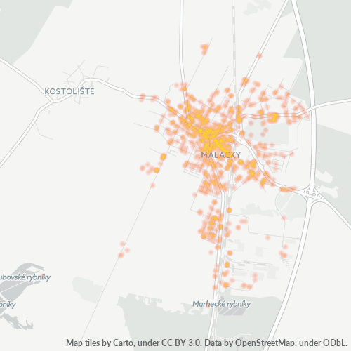 901 01 Teplotná mapa obchodnej hustoty