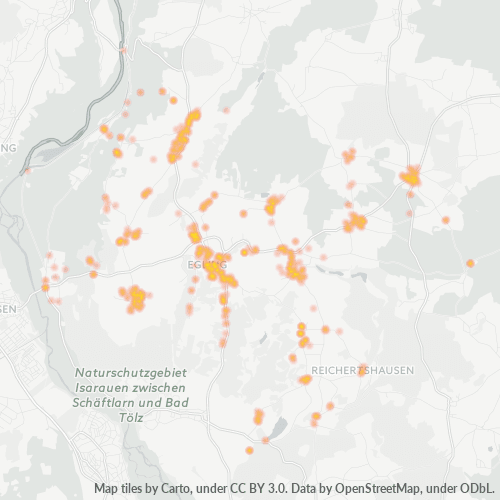 Heatmap für plz 82544