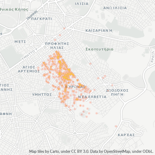 162 32 Χάρτης θερμότητας πυκνότητας επιχείρησης