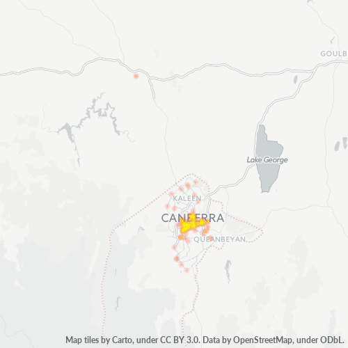 2600 Business Density Heatmap