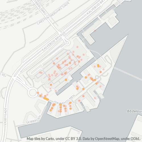 1561 Heatmap over forretningstæthed