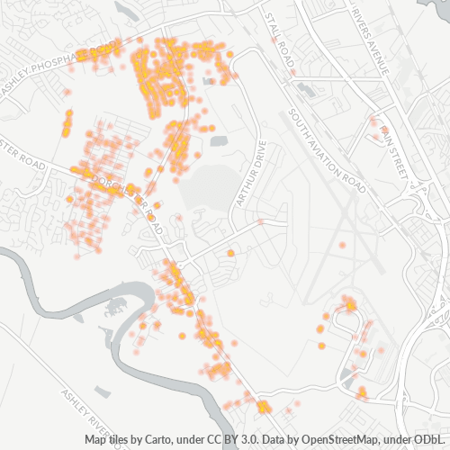 29418 Business Density Heatmap