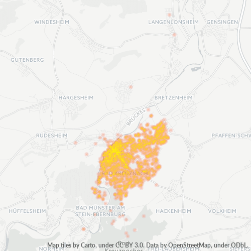 Heatmap für plz 55543