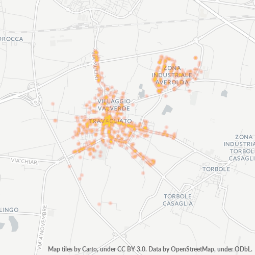 Mappa di calore per cap 25039