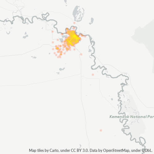 3500 Business Density Heatmap