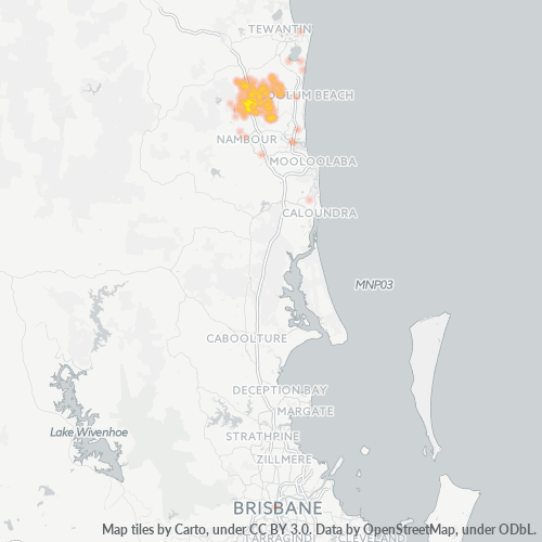 4561 Business Density Heatmap