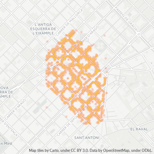 08011 Mapa de calor de densidad empresarial