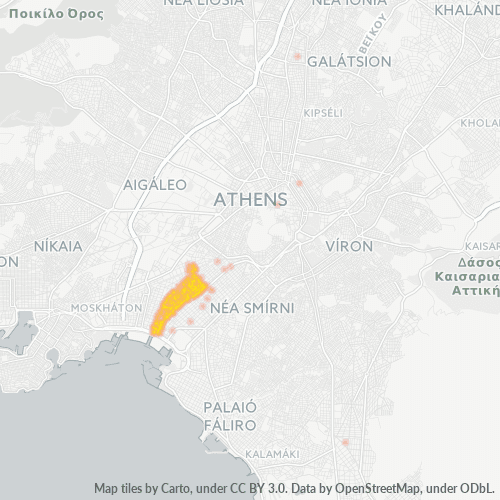 176 75 Χάρτης θερμότητας πυκνότητας επιχείρησης