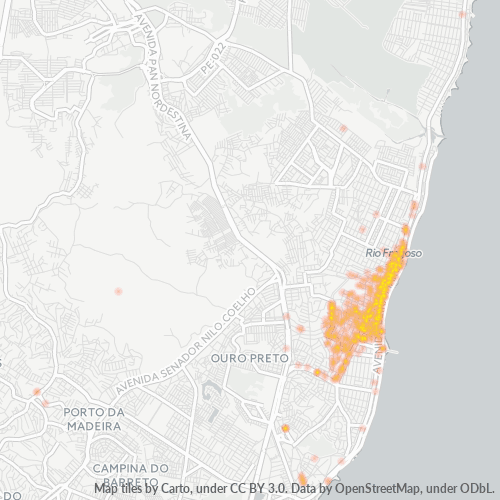 53130-000 Heatmap de Densidade da Empresa