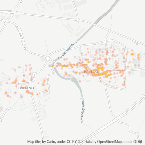 Mappa di calore per cap 20067