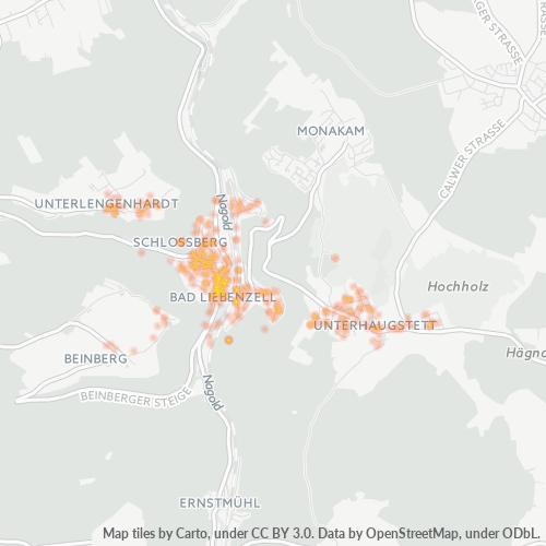 Heatmap für plz 75378